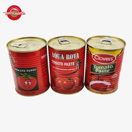 400g 缶詰 トマトペースト 蓋を開けるのが簡単 濃縮されたダブル 中国 工場生産 工場価格