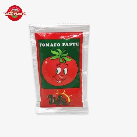 OEM 工場価格 ISO トマトペースト ポケット内 30〜100%純度 50g フラットサケット レッドトマトペースト