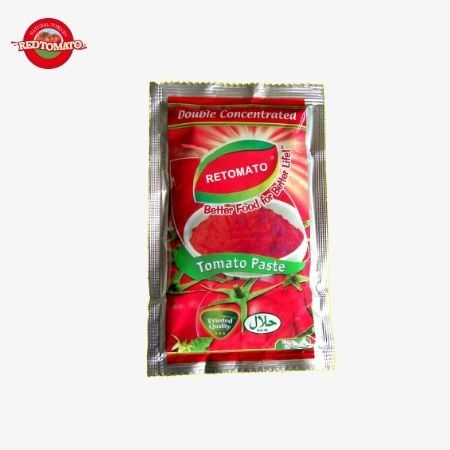 中国生産 工場価格 100g フラットサケット トマトペスト 30%-100% 純度 甘くて酸味
