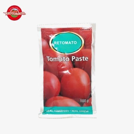 中国生産 工場価格 100g フラットサケット トマトペスト 30%-100% 純度 甘くて酸味