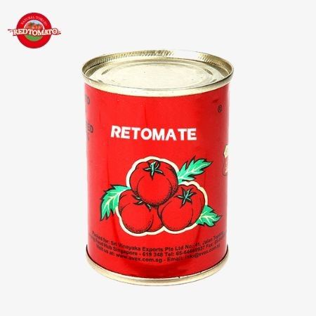 400g 缶詰トマトペスト 30%-100% 純度 硬い開いた蓋付き 保存に最適