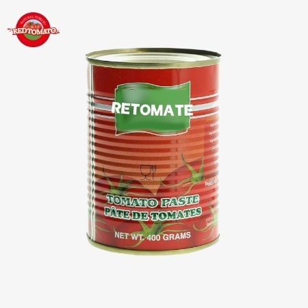400g 缶詰トマトペスト 30%-100% 純度 硬い開いた蓋付き 保存に最適