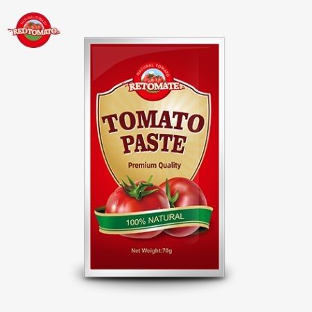 工場価格 70g トマトペストの平い袋 30~100%の純度で入手可能
