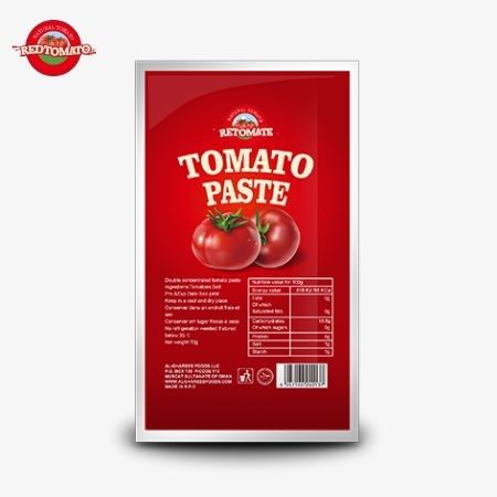 工場価格 70g トマトペストの平い袋 30~100%の純度で入手可能