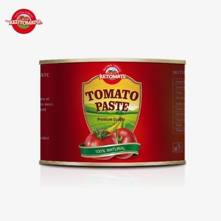 便利に包装された 70g 缶の甘酸トマトペースト ユーザーフレンドリーなハードカバーデザイン