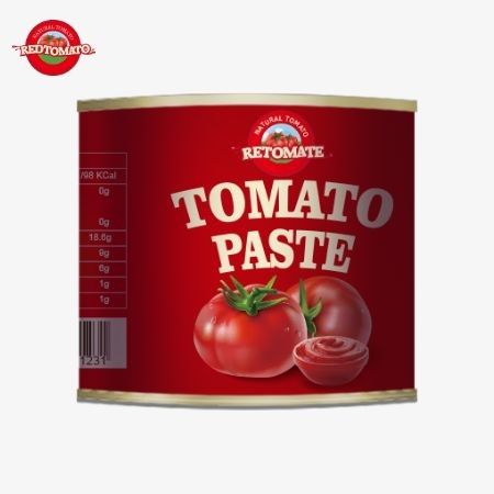 210g缶詰トマトペストは,ISO HACCP BRCとFDAの生産基準に準拠して生産されています.