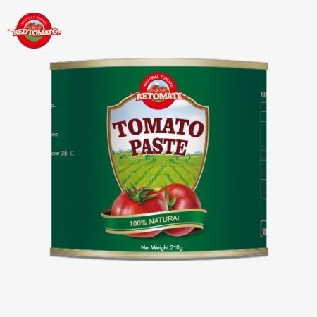 中国工場OEM 210g缶詰トマトペースト ISO HACCPとFDAによって設定された生産基準