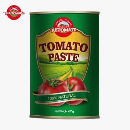 425gの缶詰トマトペストは ISO HACCP BRCとFDAの規制によって設定された世界的な基準に準拠しています