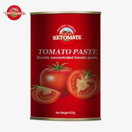 工場輸出 425g 缶詰のトマトペーストは,ISO HACCPとFDAによって確立された世界標準に準拠しています