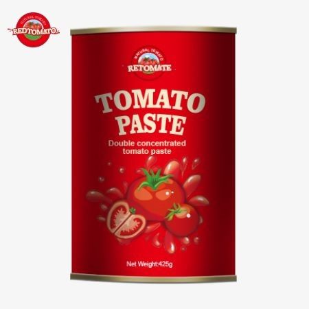 425gの缶詰トマトペーストは ISO HACCP BRCとFDAの規制によって設定されたグローバル基準です