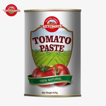 425gの缶詰トマトペストは,ISO HACCP BRCとFDA規制によって確立された世界的な基準を満たしています