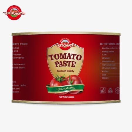 トマト工場は,高品質の新鮮性を保証する2200g缶詰で缶詰のトマトペーストを提供しています