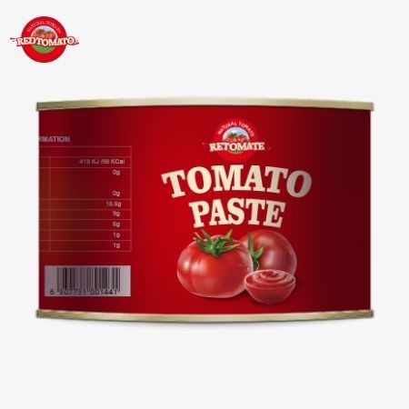 最高品質のハラル トマト缶詰 28-30% ハラル アフリカ系ムスリム料理のために 2200g の濃縮トマトペースト
