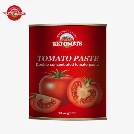 3kgの缶詰トマトペストはISO HACCP BRCとFDAの生産基準を満たしています