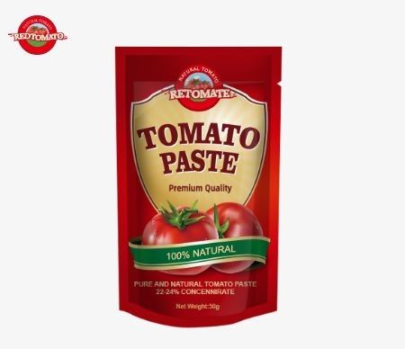 50g スタンドアップサケットトマトペストは,ISO HACCPとBRC基準を満たし,FDAの生産規則に準拠しています.