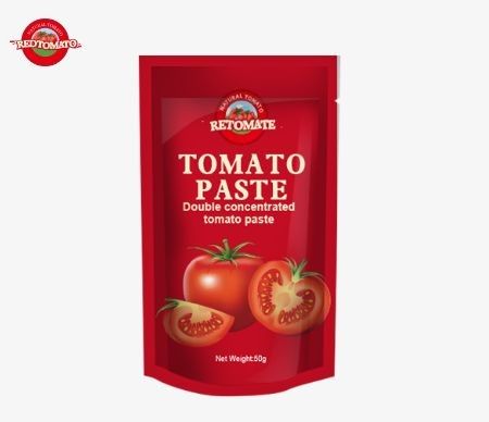 50g スタンドアップサケット トマトペストはISO HACCPとBRC規格に準拠し,工場価格の遵守を保証します
