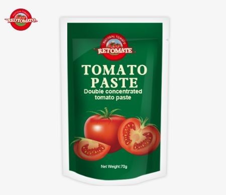 カスタム 70g トマト スタンドアップ ポケット パーフェクト 食品包装用 カスタム印刷