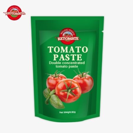 80g スタンドアップ ポケット 双重濃縮トマトパスタ 30% から 100% の純度レベルで入手可能