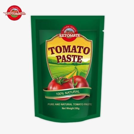 80g スタンドアップ ポケット 双重濃縮トマトパスタは,純度レベルが30%から100%まで異なります.