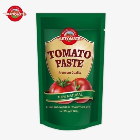 OEM スタンドアップサケット 100g 純度30%~100%のトマトペスト