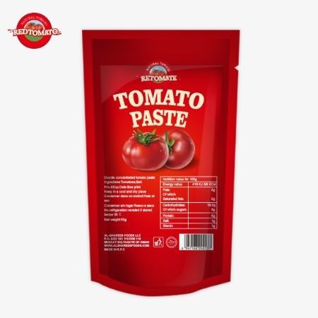 高品質の100g スタンドアップサケット トマトペスト 中国で有名な工場から