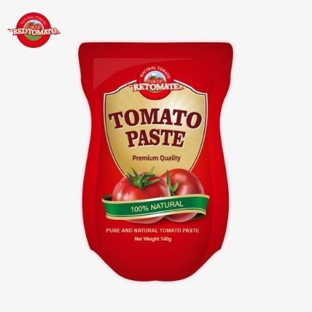 純度22%から30%の甘酸トマトペストの140gのスタンドアップサケット