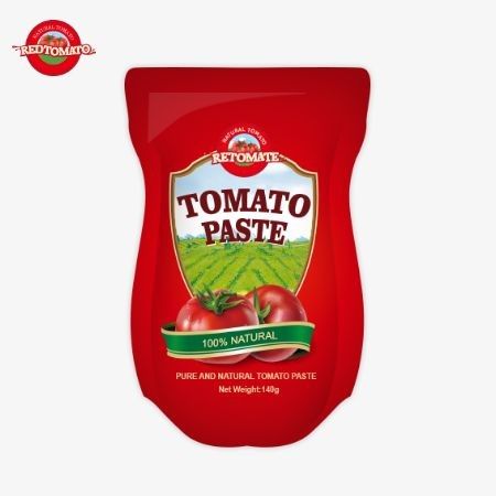 純度22%から30%の甘酸トマトペストの140gのスタンドアップサケット