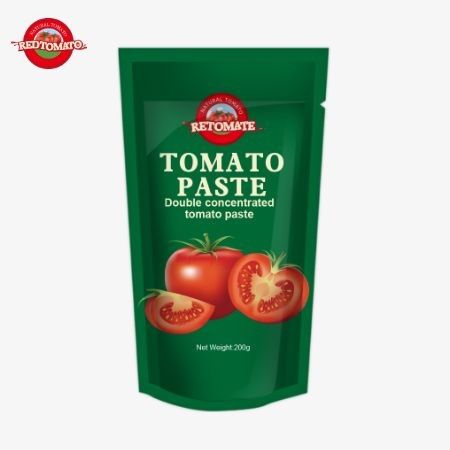 スタンドアップ200gトマトペストのサケットはISO HACCPとBRC基準を満たし,工場価格の遵守を保証します