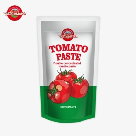 ISO ポッチトマトペスト 227g, 30%から100%の純度レベルを持つ二重濃縮トマトペスト