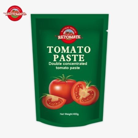 400g スタンドアップサケット トマトペースト 30%から100%の純度で便利で美味しい