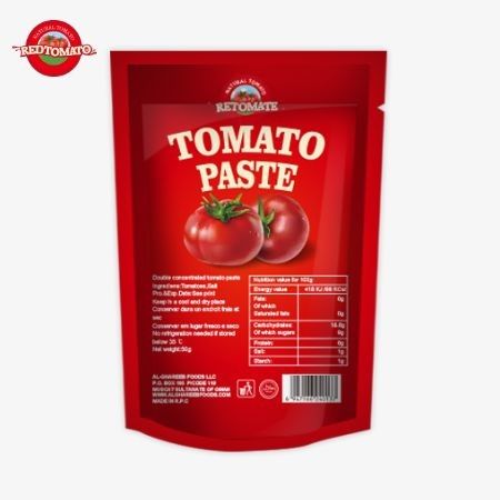 500gのスタンドアップサケットトマトペーストは,便利なパッケージと美味しい味を提供しています