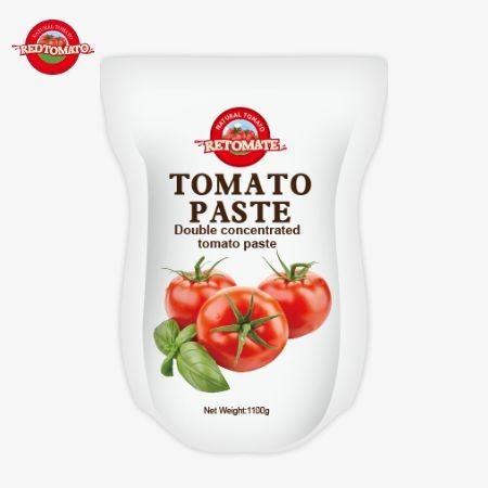 1100g スタンドアップサケット トマトペースト ISO HACCP と BRC 工場価格遵守基準を満たす