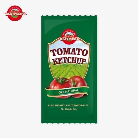 OEM 小袋トマトケチャップ 30g 甘酸味 純粋な天然味 ISO HACCP BRC FDAl規格