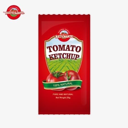 OEM 小袋トマトケチャップ 30g 純天然味で ISO HACCP BRC と FDA 規格に準拠