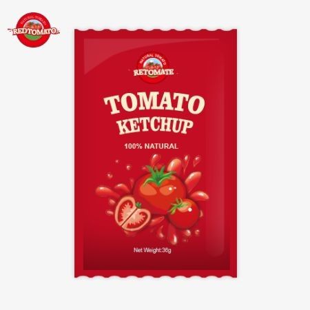 純天然味のオートマトケチャップ36g OEMサケット ISO HACCP BRCとFDA基準を満たす