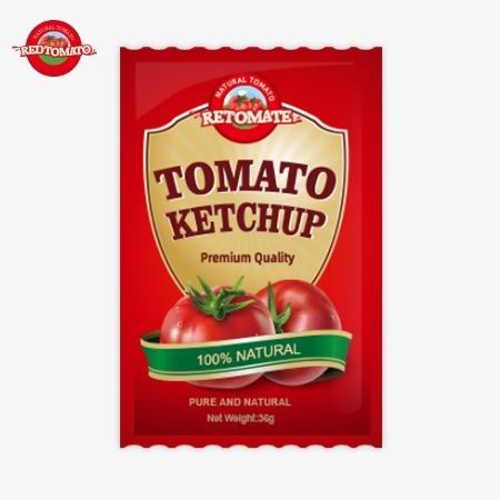 味はISO HACCP BRCとFDA基準を満たしている 36g OEMトマトケチャップサケット