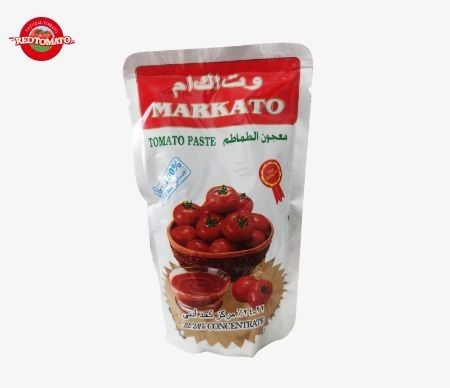 高品質のトマトペストのサケット スタンドアップデザインで利用可能 濃度が2倍 体重が70g