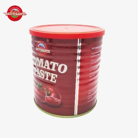 レトマート 独自のブランド 800g 缶詰トマトペースト ブリック28-30% ブランドとパッケージデザインを提供