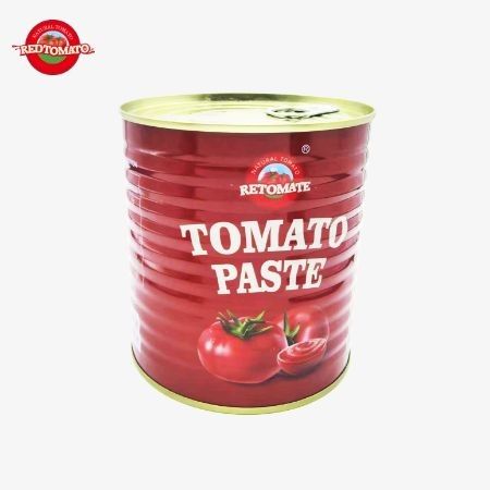 レトマート 独自のブランド 800g 缶詰トマトペースト ブリック28-30% ブランドとパッケージデザインを提供