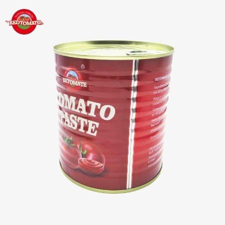 レトマート 独自のブランド 800g 缶詰トマトペースト ブリック28-30% ブランドとパッケージデザインを提供