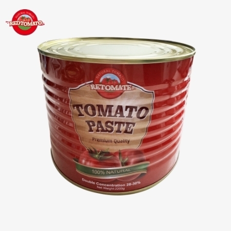 当社のブランドとして、ブリックス28～30%のトマトペースト2200g缶をご提供しています。フルブランディングとパッケージデザインサービスもご利用いただけます。