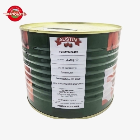 AUSTIN 2200g トマトペストの缶詰 28% 30%のブリックスで 私たちのブランドとして利用できます そして完全なブランドとパッケージデザインサービスです