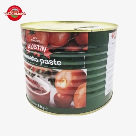 AUSTIN 2200g トマトペストの缶詰 28% 30%のブリックスで 私たちのブランドとして利用できます そして完全なブランドとパッケージデザインサービスです