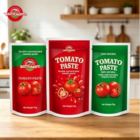 70g 三重濃縮 スタンドアップポック トマトペースト 新鮮なパッケージのために印刷