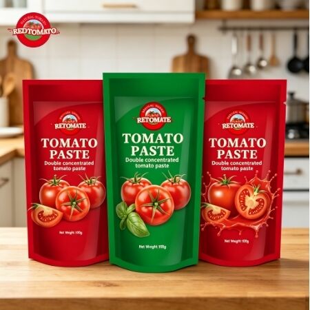100g スタンドアップサケット トマトペスト 調理や調味料のために 30%~100%の純度で二重濃縮