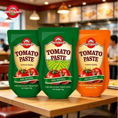 210g 立体サケット トマトペスト 3重濃度と ISO HACCP BRC FDA 認証