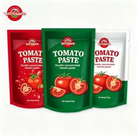 500g スタンドアップサケット トマトペスト 三重濃縮 甘酸味 ISO HACCP BRC FDA 認定