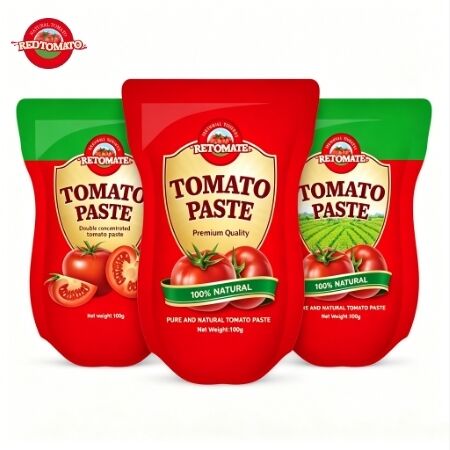 1100g スタンドアップサケット トマトペスト 3重濃度とISO,HACCP,BRC,FDA認証