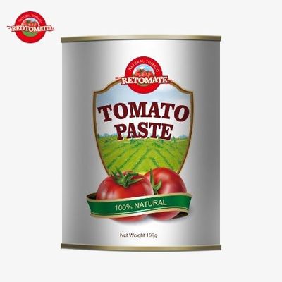 缶詰のトマトペスト198gは,ISO HACCPとBRCの基準とFDAに準拠しています.