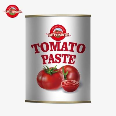 198gの缶詰トマトペストは,ISO HACCPとBRCの基準とFDAの生産基準に準拠しています.
